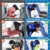 Travel Pillows for Airplanes, Neck Pillow with Eye Mask for Sleeping Long Flights, Travel Pillow for Car, Road Trip Car Headrest, FSA HSA Eligible Approved Travel Accessories, Purple - Image 3