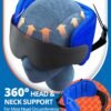 Travel Pillows for Airplanes, Neck Pillow with Eye Mask for Sleeping Long Flights, Travel Pillow for Car, Road Trip Car Headrest, FSA HSA Eligible Approved Travel Accessories, Purple - Image 4