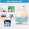 Clear Shoe Bags for Travel 10 PCS, 15.7" x 11.8" Drawstring Travel Shoe Bags for Packing, Waterproof Dustproof Portable Travel Shoe Storage Bag for Men and Women - Image 6