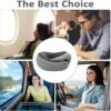 Travel Pillows for Airplanes,2024 New Travel Pillow,Travel Neck Pillow Neck Pillow Airplane Memory Foam Travel Pillow Neck Pillow for Traveling Suitable for Airplanes,Offices and Cars 2PC（Dark Gray） - Image 5