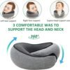 Travel Pillows for Airplanes,2024 New Travel Pillow,Travel Neck Pillow Neck Pillow Airplane Memory Foam Travel Pillow Neck Pillow for Traveling Suitable for Airplanes,Offices and Cars 2PC（Dark Gray） - Image 7