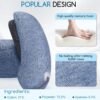 Noise-Canceling Travel Neck Pillow with 25 dB Noise Reduction, All-Round Neck Support, Suitable for Office, Home and Travel(Blue, Small Size) - Image 4