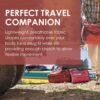 SAGEFINDS Airplane Travel Blanket | Compact Throw Blanket for Camping and Hiking | Converts into a Pillow | Travel Gift | Soft Jersey Knit | Fits in Backpack | Attaches to Luggage | Travel Essential - Image 3