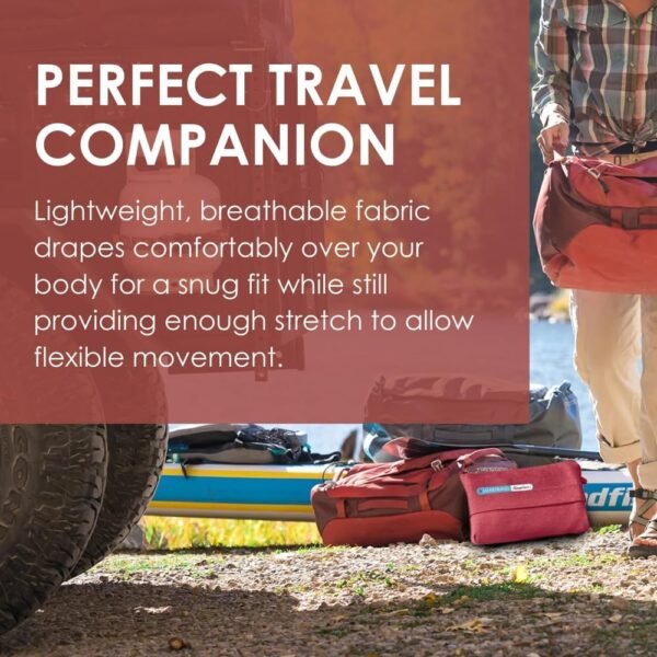 SAGEFINDS Airplane Travel Blanket | Compact Throw Blanket for Camping and Hiking | Converts into a Pillow | Travel Gift | Soft Jersey Knit | Fits in Backpack | Attaches to Luggage | Travel Essential - Image 3