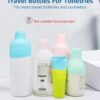 5 Pack Travel Essentials Silicone Bottle Covers, Cruise Ship Essentials, Travel Accessories Luggage for Women Men, Elastic Sleeves for Leak Proofing, Fit Most Travel Size Bottles Toiletries - Image 3