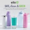 Ello Emma 14oz Vacuum Insulated Stainless Steel Kids Water Bottle with Straw and Built-in Carrying Handle and Leak-Proof Locking Lid for School Backpack, Lunchbox and Outdoor Sports - Image 7