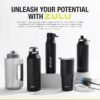 ZULU Kids Flex 12oz Tritan Stainless Steel Insulated Water Bottle with Silicone Spout, Leak-Proof Locking Flip Lid and Soft Touch Carry Loop for School Backpack, Lunchbox, and Outdoor Sports, Blue - Image 10