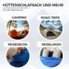 2-in-1 Sleeping Bag Liner and XL Sized Travel Sheet - All Around Zipper - 100% Cotton - Ultra Lightweight Sleep Liner for Hotel Hostel and Camping - Image 6