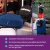 Cabeau Evolution S3 Travel Neck Pillow Memory Foam Neck Support, Adjustable Clasp, and Seat Strap Attachment - Comfort On-The-Go with Carrying Case for Airplane, Train, and Car (Indigo Blue) - Image 6