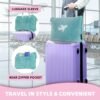 4 in 1 Travel Blanket and Pillow Set with Airplane Footrest - 350 GSM Thick Travel Blanket Airplane Compact with Bag, Inflatable Pillow, Foot Hammock for Plane Travel (Green) - Image 4