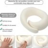Travel Neck Pillows for Airplanes 2024 New Travel Pillow Neck Travel Pillow Memory Foam Airplane Pillow Soft Airplane Neck Pillow(Light Gray) - Image 5