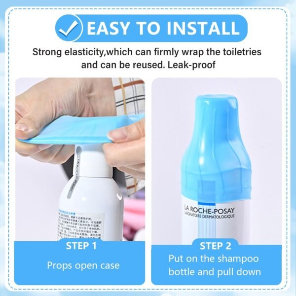 32 Pack Elastic Sleeves for Leak Proofing Travel,Silicone Leak Proof Sleeves for Travel Container in Luggage, Reusable Accessory for Cruise Ship Essentials for Women Men - Image 3