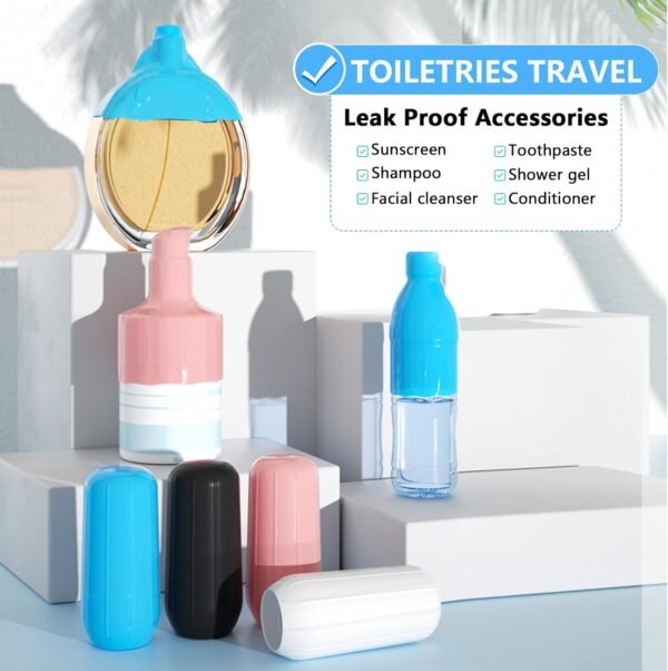 32 Pack Elastic Sleeves for Leak Proofing Travel,Silicone Leak Proof Sleeves for Travel Container in Luggage, Reusable Accessory for Cruise Ship Essentials for Women Men - Image 6