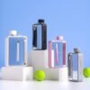 MoChic Flat Water Bottle Travel Flask Portable Travel Mug BPA Free A5 Water Bottle for Sports Camping Gym Fitness Outdoor 13oz Fit in Any Bag - Image 6