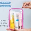 5 Packing Cubes Airplane Quart Size Travel Bag for Toiletries 1 Qt Clear Toiletry Bags for Traveling Tsa Approved Liquid Pouch Carry On 3-1-1 Flight Essentials Women Men International Must Haves - Image 2