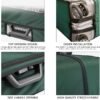 Transparent PVC Suitcase Cover, No Disassembly Required Clear Luggage Protector Suitcase Cover, Waterproof Travel Wrap Luggage Cover Protectors, Luggage Bag for Hard Cover Suitcase (22,Green) - Image 4
