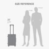 LEVEL8 Rolling Carry on Luggage Airline Approved, Carry on Suitcases with Wheels, Lightweight Luminous Textured Luggage for Men Women, Tsa Approved, 20-Inch Carry-On, Dark Grey - Image 9