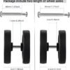 Luggage Wheels Repair Kit, 55mm/2.17inch x 12mm/0.47inch Spinner Suitcase Wheel Replacement Rollers 360 Swivel Caster Detachable Wheels for Luggage Suitcase Trolley Bag Travel Box - Image 3