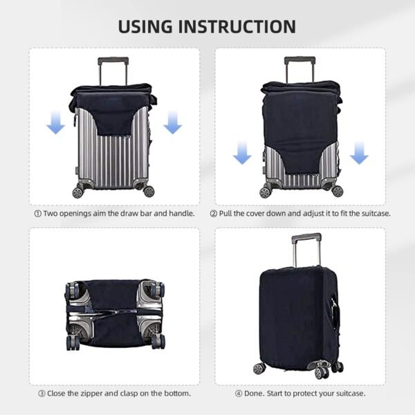 Kururi Golf Club Print Suitcase Cover Personalized Travel Luggage Cover Trolley Case Cover Travel Luggage Protector Cover Suitable For Travel Business Trip X-Large - Image 7
