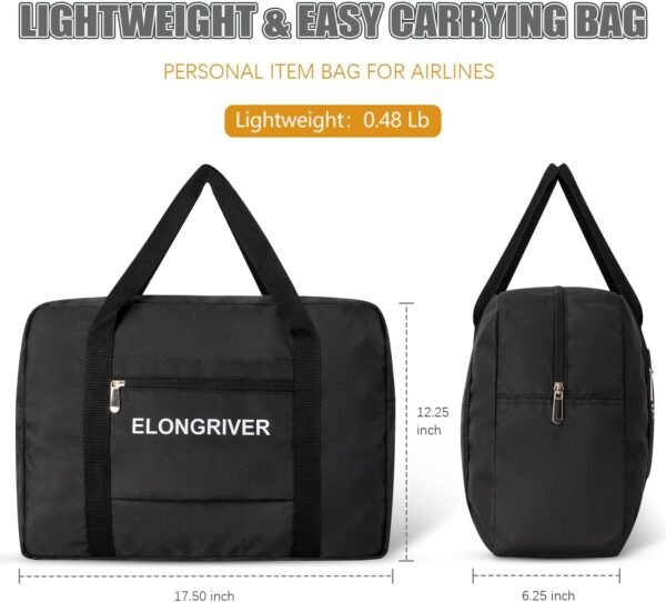 Travel Duffel Bag Foldable Weekender Overnight Bag for Men Women Lightweight Carry on Tote Bag For Spirit Airlines - Image 4