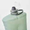 HydraPak Stow (1L, 32oz) - Collapsible Water Bottle - Ultralight & Packable Travel Bottle, Flexible Ski, Hike, Bike or Climb Squeeze Flask - Sutro Green - Image 4