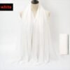 Cotton Blend Crinkle Vintage Soft Scarf with Fringed Edges,linen scarf,shawl,travel scarf - Image 2