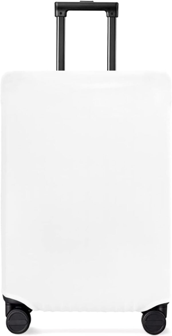 White Travel Luggage Cover, Anti-scratch Elastic Luggage Covers For Suitcase Protector, Washable Baggage Covers Fit 29-32 Inch Carry on Luggage