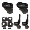 4 Pieces Replacement Travel Luggage/Trolley Case Universal Swivel Casters Wear Muted Wheels for Replace/Repairing [YJ-102] - Black - Image 5