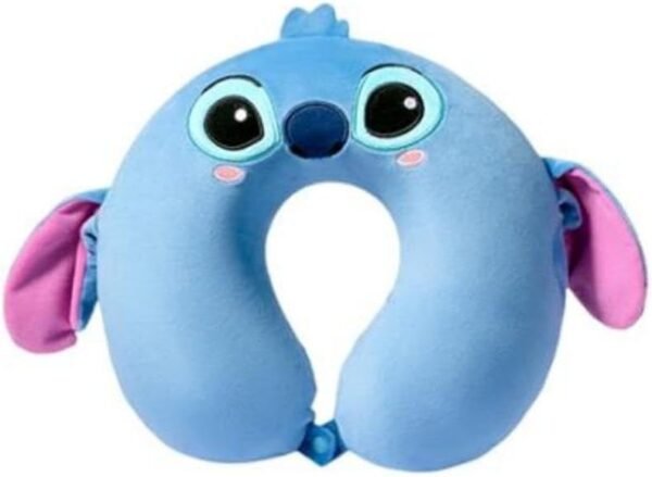 MINISO Lilo & Stitch Collection Stitch Travel Neck Flight Pillow-Travel Pillow Suitable for Office, Travel, Lunch Break, Home-Stitch Blue Memory Foam Pillows,Creative Cartoon Neck Pillow