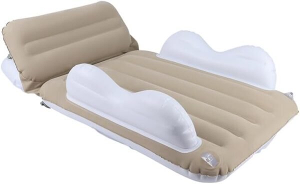 KKUYT Inflatable Toddler Airplane Bed - Blow Up Toddler Plane Bed with Sides, Safety Belt, Pump, Airplane Seat Extender Travel Bed for Toddler Baby Kids Air Mattress, Airplane Train Travel Essential