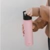 Simple Modern Kids Water Bottle with Straw Lid Vacuum Insulated Stainless Steel Metal Thermos Bottles | Reusable Leak Proof BPA-Free Flask for School | Summit Collection | 18oz, Midnight Black - Image 6