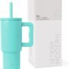 Simple Modern Kids 24 oz Tumbler with Handle and Silicone Straw Lid | Spill Proof and Leak Resistant | Reusable Stainless Steel Bottle | Gift for Kids Boys Girls | Trek Collection | Ocean Water