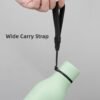 Insulated Water Bottle with Strap,18 oz Double Wall Stainless Steel Vacuum Bottles Metal Water Flask,Macaron Green - Image 4