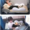KKUYT Inflatable Toddler Airplane Bed - Blow Up Toddler Plane Bed with Sides, Safety Belt, Pump, Airplane Seat Extender Travel Bed for Toddler Baby Kids Air Mattress, Airplane Train Travel Essential - Image 3