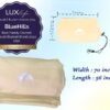 BlueHills Ultra Compact Travel Blanket Pillow for Airplane Traveling Essential Long Flight Trip Throw in Bag Portable Case Large Plane Accessories Beige - C007 - Image 3
