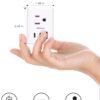 2 Pack European Travel Plug Adapter, International Power Plug Adapter with 3 Outlets 3 USB Charging Ports(2 USB C), Type C Plug Adapter Travel Essentials to Most Europe EU Spain Italy France Germany - Image 6