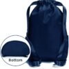 ZOORON Waterproof Drawstring Gym Backpack Bag for Men & Women, Sport Gym Sack Mini Travel Daypack - Image 3