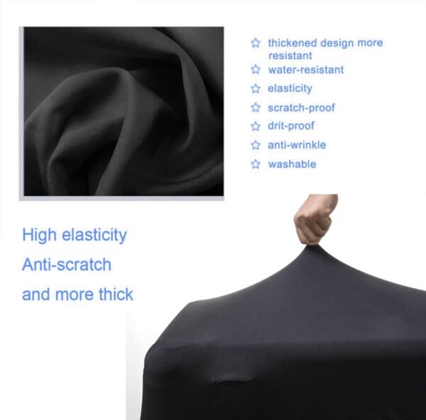 GANNEPIE Suitcase Cover Washable Travel Luggage Protector Anti-scratch Dolphin Printed Luggage Cover for 19-21 Inch - Image 3