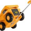 Monster Truck Design Kids Travel Suitcase Toddler Luggage With Wheels (Yellow)