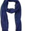 Summer Cotton Blend Crinkle Vintage Soft Scarf with Fringed Edges 35" × 70"