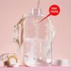 24 oz Flat Water Bottle Travel Flask Portable BPA Free Square Water Bottle Leakproof Large Water Bottles for Bag Travel Sports(Grey) - Image 3