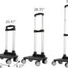Backpack Trolley - 4 Wheels Folding Compact Lightweight Luggage Cart, Travel Trolley for Bags/Lunch Backpack/Golf Bag (4 Wheels) - Image 4