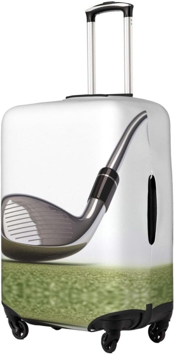Kururi Golf Club Print Suitcase Cover Personalized Travel Luggage Cover Trolley Case Cover Travel Luggage Protector Cover Suitable For Travel Business Trip X-Large - Image 2