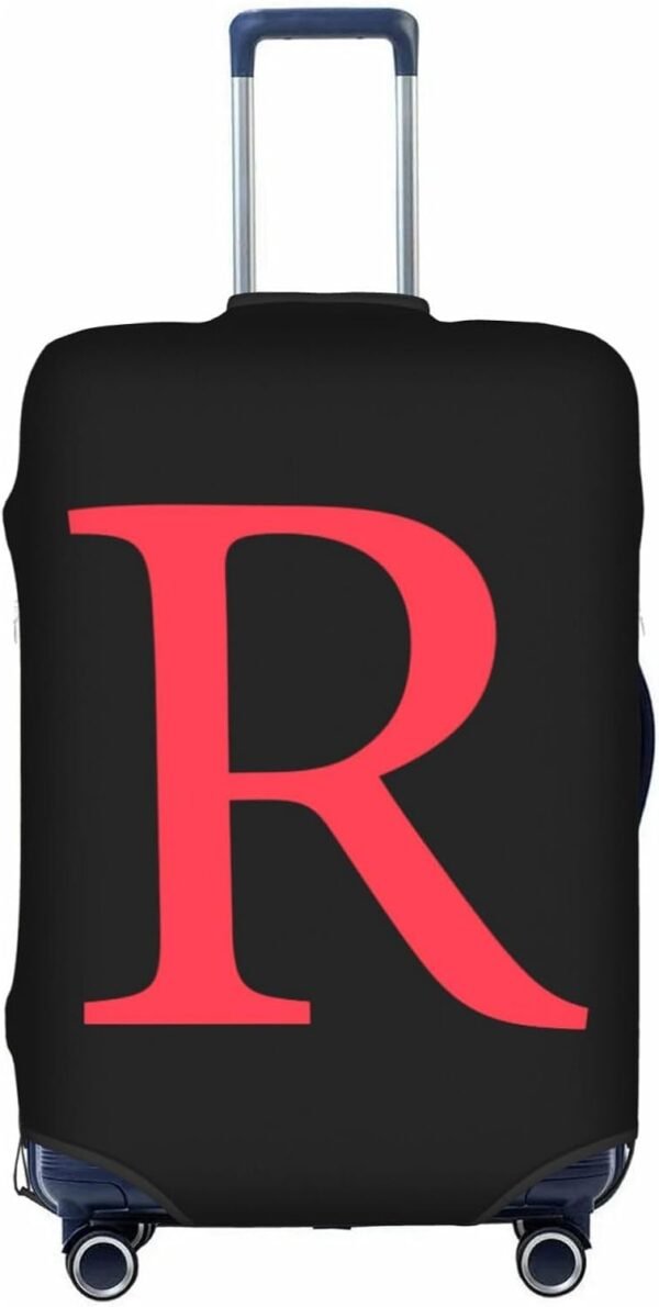 Letter R Luggage Cover Elastic Stretch Suitcase Covers for Luggage Anti-Scratch Luggage Protector Washable Travel Suitcase Cover XL fits 29-32 Inch Luggage