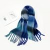 Women Scarf Winter Big Colorful Checked Thick Warm Wrap Scarves Casual Tassel Blanket Scarf Stylish Plaid Design - Image 2