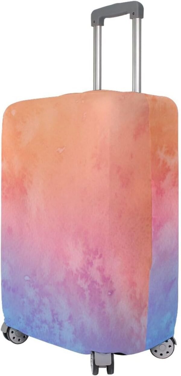 Suitcase Cover Elastic Washable Luggage Cover Protector for Travel Boys Girls Women Men Fit 29-32 Inch Luggage Pink gradient - Image 2