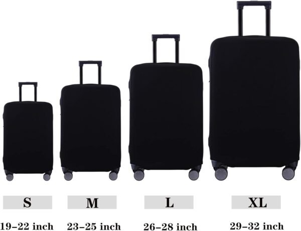Travel Luggage Cover Suitcase Cover Protector Washable Carry On Luggage Covers Fits 19-32 Inch Luggage - Image 6