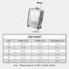 Clear PVC Suitcase Cover - 20 22 24 26 28 30 Inch Waterproof Luggage Protector - Transparent Travel Suitcase Wrap for Wheeled Luggage (26 Inch) - Image 7