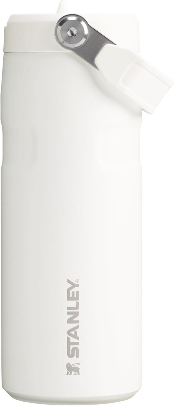 Stanley IceFlow Flip Straw 2.0 Water Bottle 16 OZ | Built-In Straw with Larger Opening | Lightweight & Leak-Resistant | Insulated Stainless Steel | BPA-Free | Frost