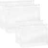 Tsa Approved Toiletry Bag, 4 Pieces Travel Toiletry Bags Leakproof Small Carry on Bag Clear Makeup Bag Peva Zipper Pouches Waterproof Cosmetic Bags Travel Essentials Bag with Zipper for Women Men